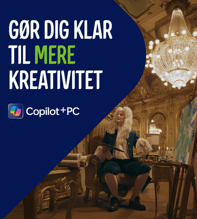 Gør deg klar til mere kreativitet med Copilot+ PC