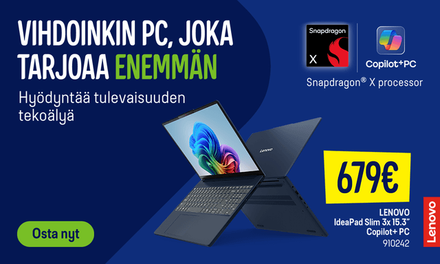 Lenovo IdeaPad Slim 3x – PC, joka tarjoaa enemmän