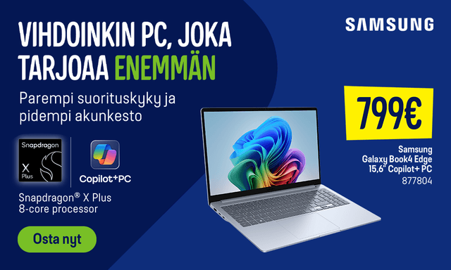 Samsung Galaxy Book4 Edge – PC, joka tarjoaa enemmän