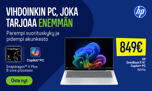 HP OmniBook 5 – PC, joka tarjoaa enemmän