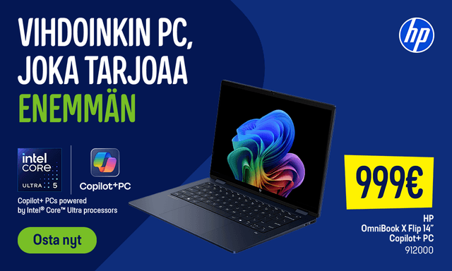 HP OmniBook X Flip – PC, joka tarjoaa enemmän