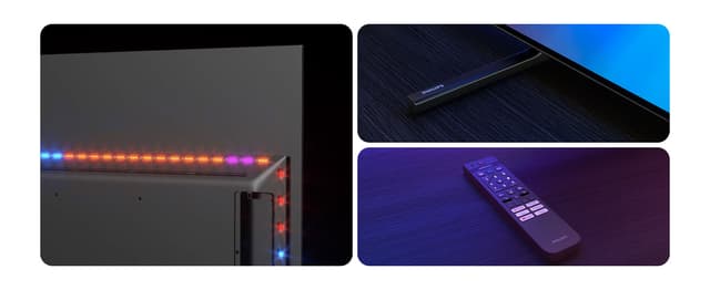 Philips OLED760 -television muotoilun yksityiskohtia