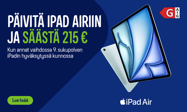 Päivitä iPad Airiin