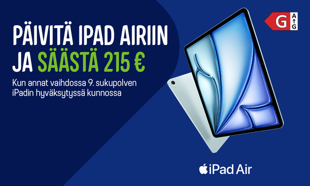 Päivitä iPad Airiin
