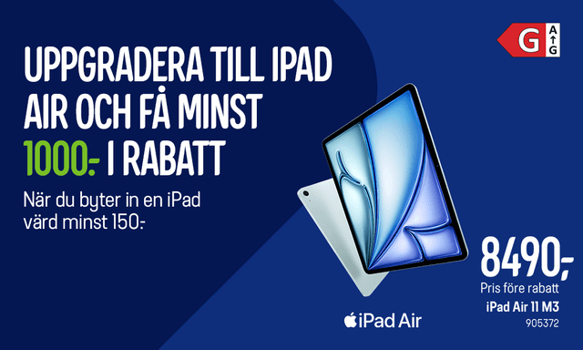 Uppgradera till iPad Air