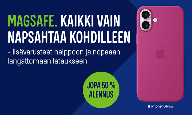 MagSafe. Kaikki vaan napsahtaa kohdilleen