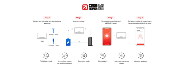 Halo H27BE – Enkel installation och hantering via MERCUSYS-appen