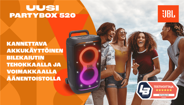 JBL PARTYBOX 520 -kaiutin - yläbanneri