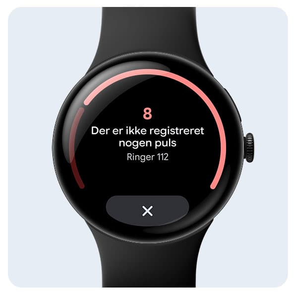 Google Pixel Watch 4 - Tab af puls