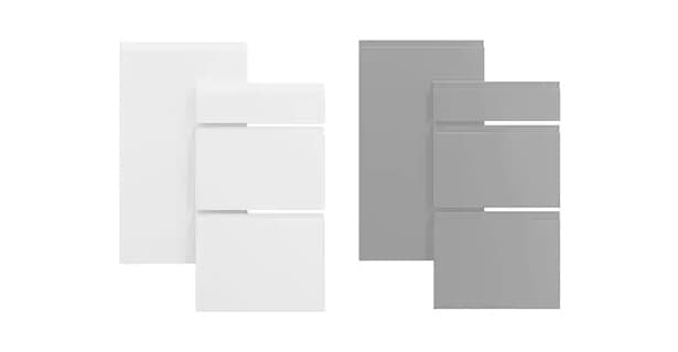 Epoq Integra White og Steel Grey kjøkkenfront