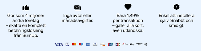 Fyra skäl att välja SumUp