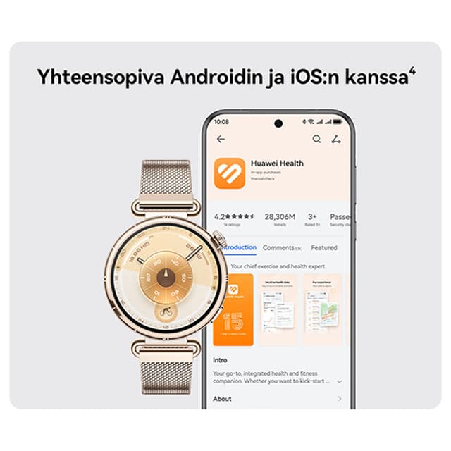 Huawei Watch GT 6 – Yhteensopiva Androidin & iOS:n kanssa