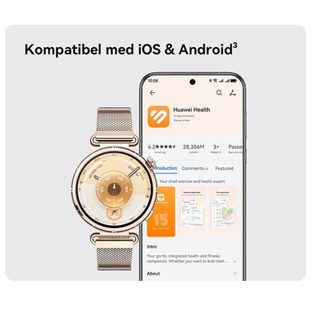 Huawei Watch GT 6 – Kompatibel med iOS & Android