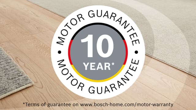 Bosch-pölynimurit - 10 vuoden moottoritakuu