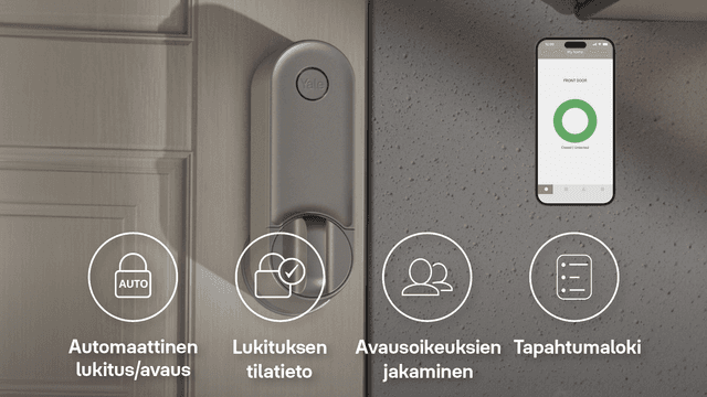 Yale Linus L2 -älylukon automaattinen lukitseminen ja avaaminen