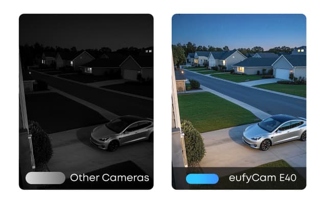 Comparison between eufyCam E40 and other cameras