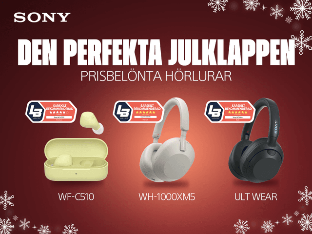 Sony hörlurar – den perfekta julklappen