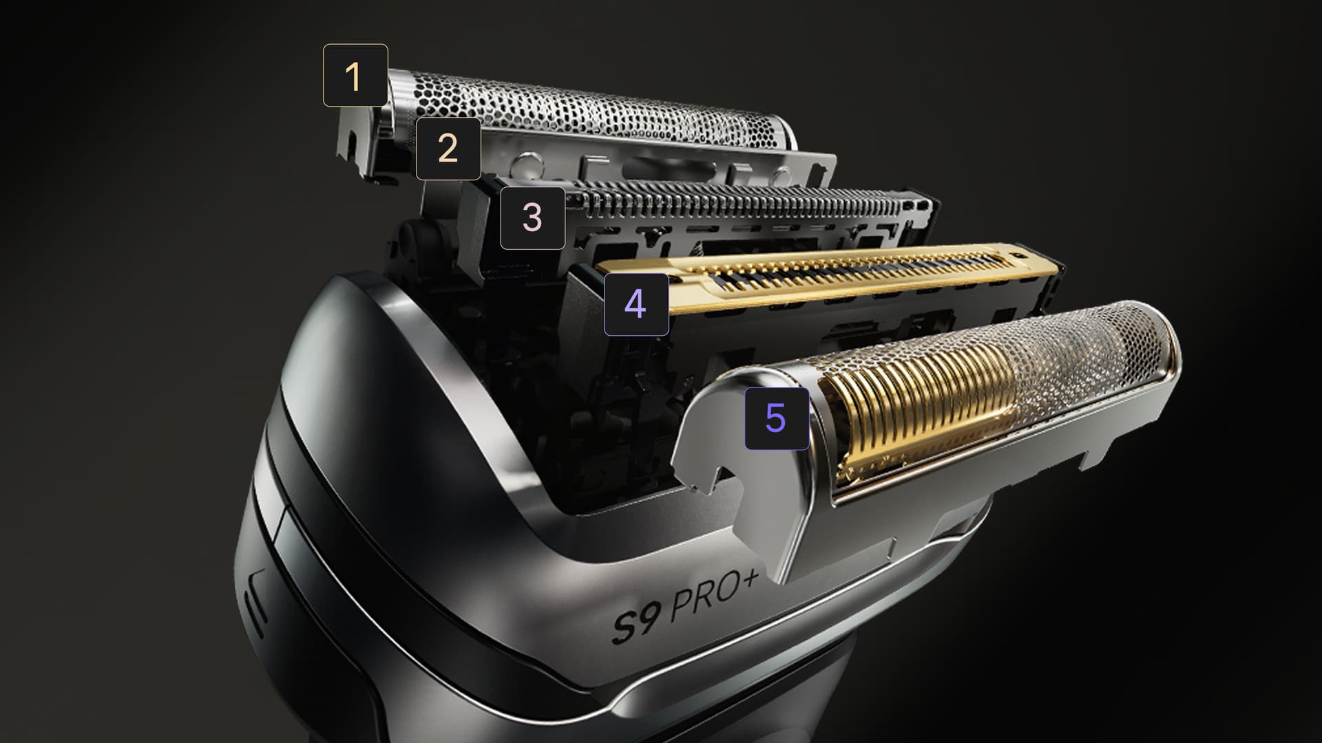Braun Series 9 PRO+ – 5 ProShave-elementer
