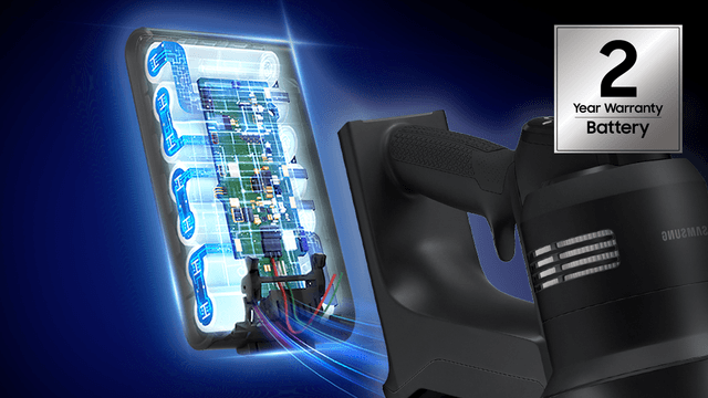 Removable and powerful battery with a 2-year warranty