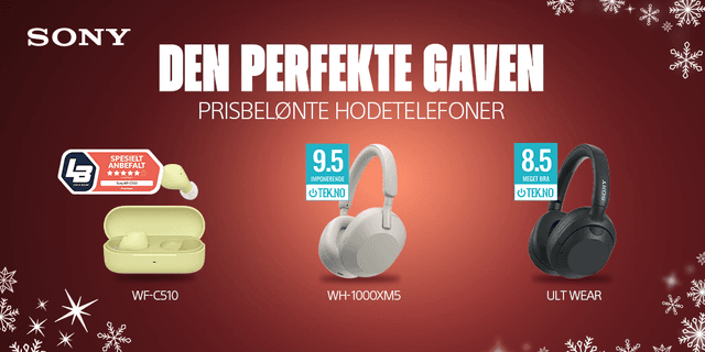 Sony hodetelefoner – den perfekte gaven