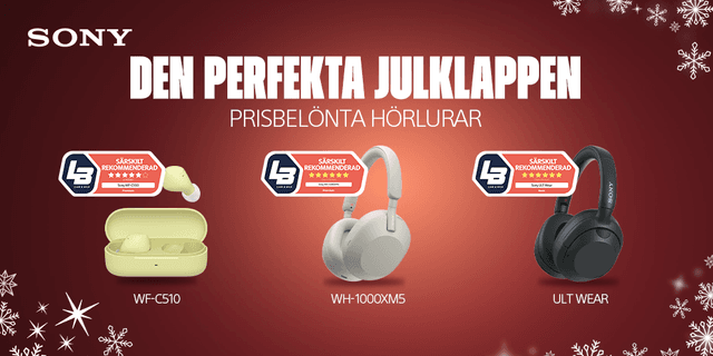 Sony hörlurar – den perfekta julklappen