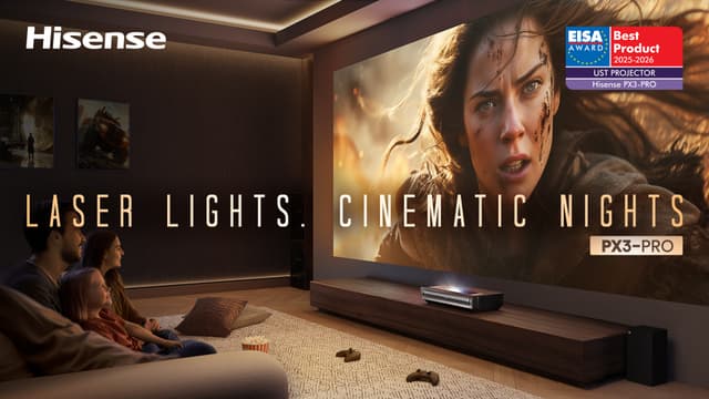 CE - Hisense - PX3 Pro - Main Image with accolades