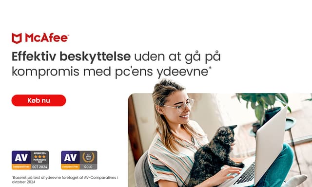 McAfee – Effektiv beskyttelse til pc'en