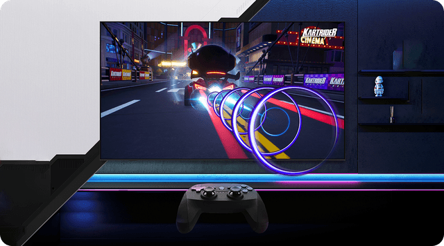 Samsung gaming TV med OTS Pro