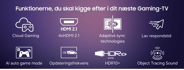 Gaming-TV funktioner highlights