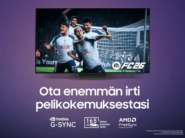 Samsung TV -banneri – saat enemmän irti pelaamisesta Samsung TV:llä