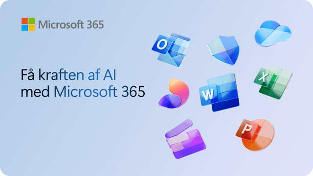 Oplev kraften ved AI med Microsoft 365