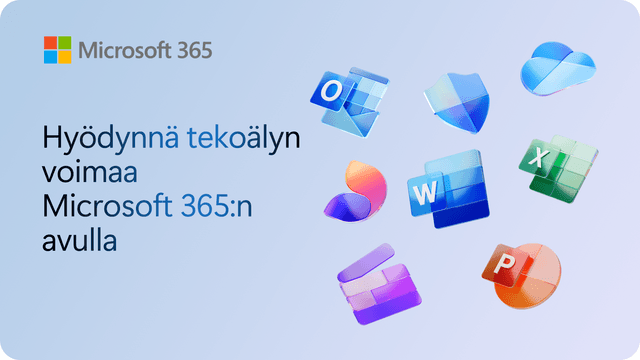 Hyödynnä tekoälyn voima Microsoft 365:llä