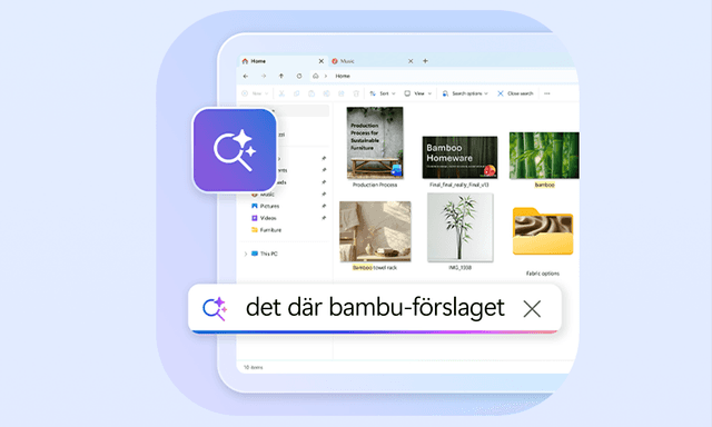 Beskriv bara vad du behöver, så hittar din dator det