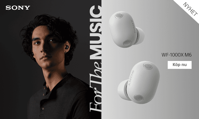 Sony WF-1000XM6 true wireless hörlurar