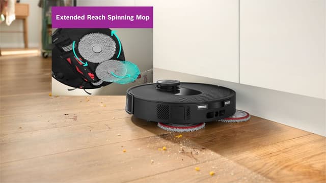 Bosch MAX siivoaa lattiat pyörivällä mopilla