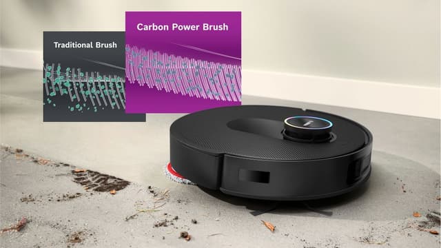 Bosch Max Cam illustrerar skillnaden mellan en traditionell borste och en kolborste.