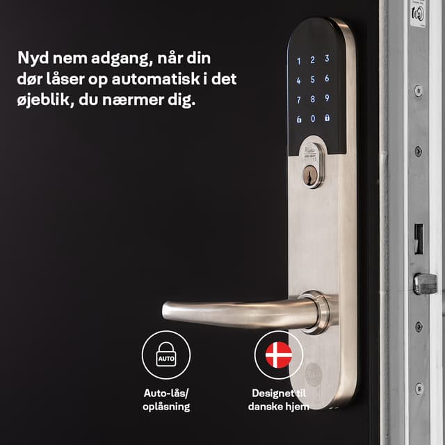 Yale Entrus Lite med automatisk oplåsning, når du kommer hjem