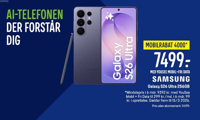 Samsung Galaxy S26-serien mobilrabat