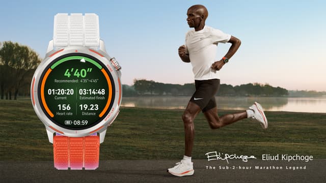 Huawei Watch GT Runner 2 och en man som springer