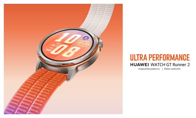 Huawei Watch GT Runner 2 - huipputarkka paikannus, älykäs maratonitila