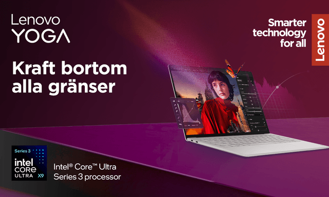 Lenovo Yoga med Intel® Core™ Ultra Series 3-processor
