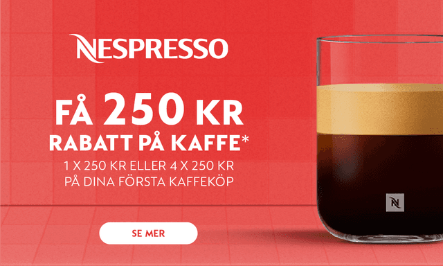 Nespresso-kaffe rabatterbjudande