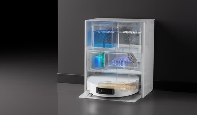 Dreame Aqua 10 Ultra Track - Itsepuhdistuva ThermoHub-telakointiasema