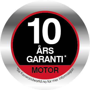 Symbol for Kenwoods 10 års motorgaranti