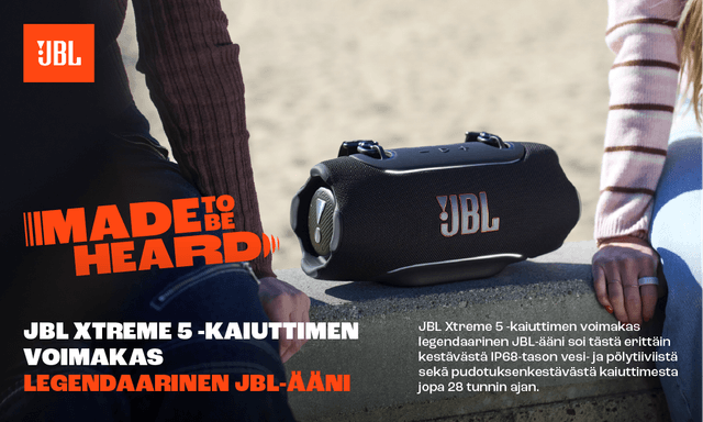 JBL Xtreme 5 langaton kaiutin ja lyhyt esittely sen ominaisuuksista