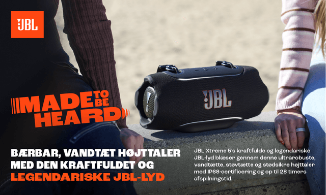 JBL Xtreme 5 og en kort præsentation af højttalerens funktioner