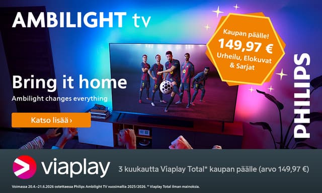Philips Ambilight TV & Viaplay