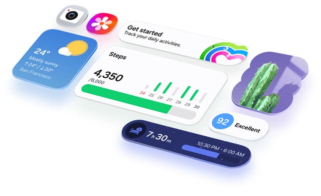 Samsung Galaxy A37s One UI-grensesnitt.