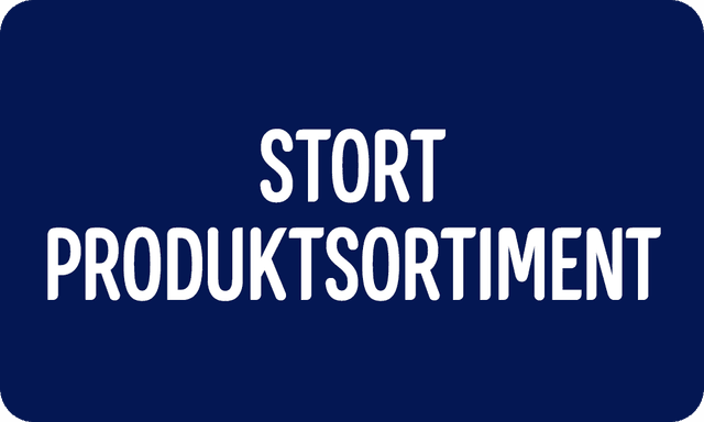 Stort produktsortiment