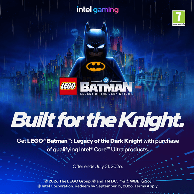 Intel paketerbjudande med Batman